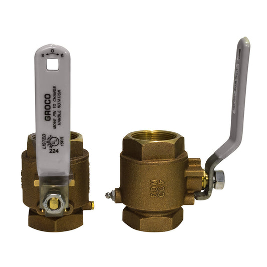 GROCO 3/8" NPT Bronze In-Line Ball Valve [IBV-375]