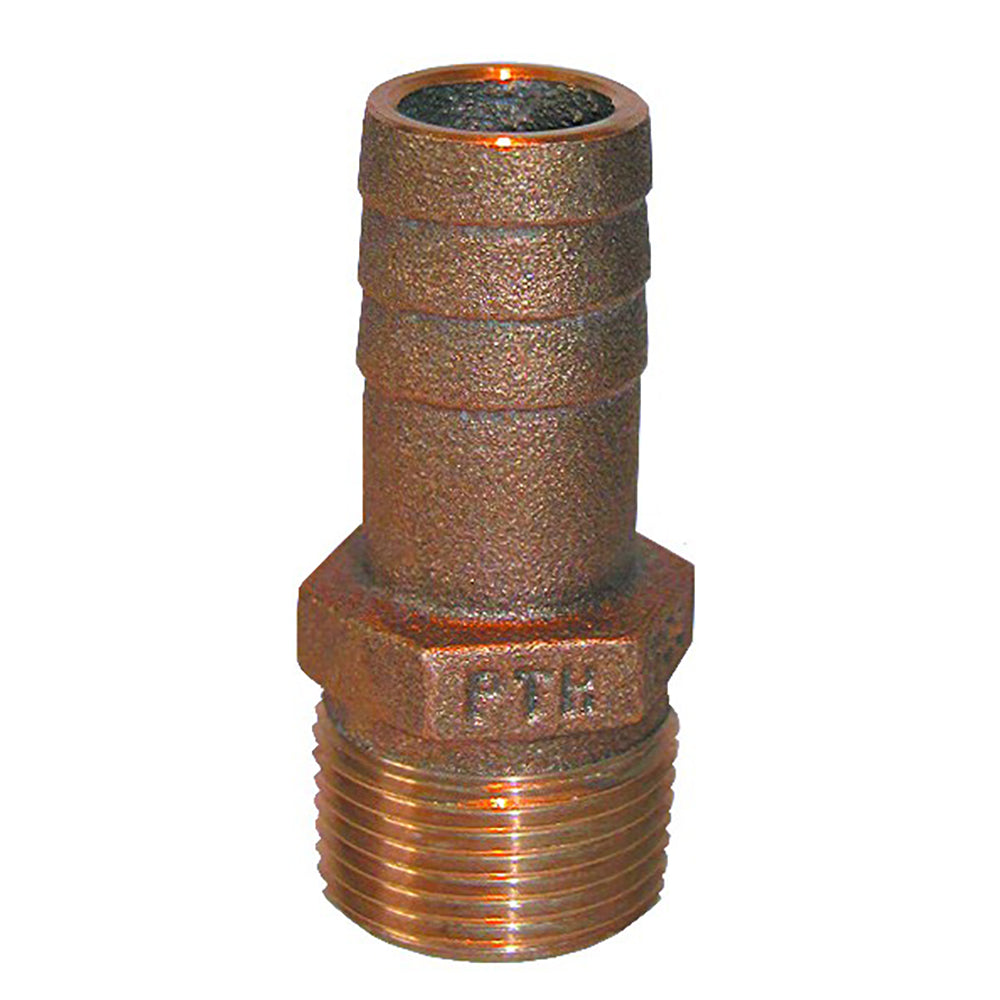 GROCO 3/4" NPT x 3/4" ID Bronze Pipe to Hose Straight Fitting [PTH-750]