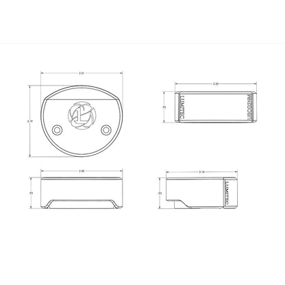 Lumitec Surface Mount Navigation Light - Composite - Starboard Green [101597]