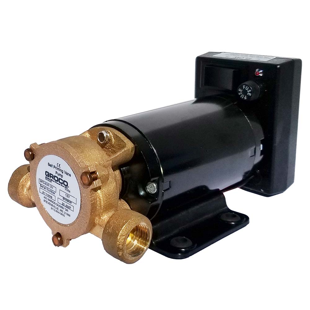 GROCO Commercial Duty Reversing Vane Pump - 24V [SPO-80-R 24V]