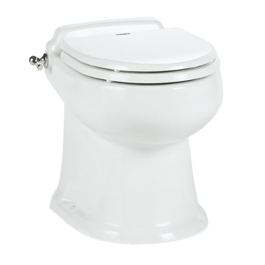 Dometic MasterFlush 8740 White Electric Macerating Toilet - Raw/Fresh Water