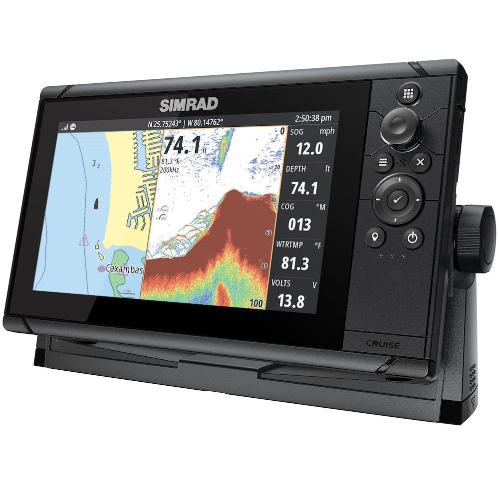 Simrad Cruise 9 US Coastal w/83/200 Transom Mount Transducer [000-14997-001] | GPS - Fishfinder Combos by Simrad 