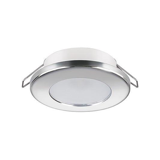 Quick Quick Ted C LED Light Stainless Steel Round Light, Round Bezel - Warm - 2W - IP40