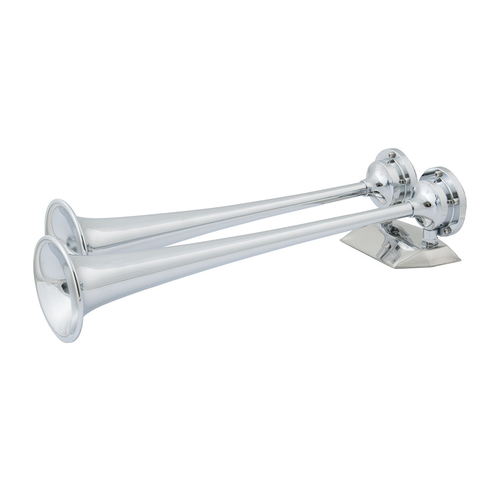 Marinco 12V Chrome Plated Dual Trumpet Air Horn [10106]