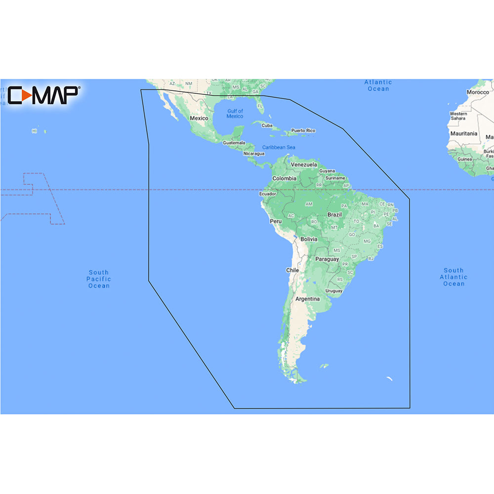 C-MAP M-SA-Y038-MS Discover South America  Caribbean [M-SA-Y038-MS] | C-Map Discover by C-MAP 