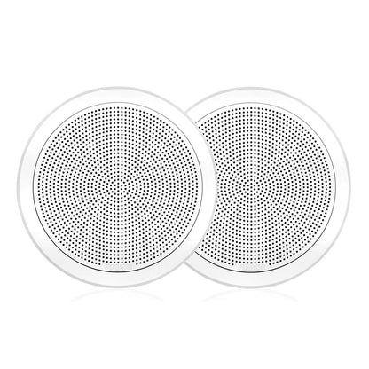 Fusion FM-F65RW FM Series 6.5" Flush Mount Round Marine Speakers - White Grill - 120W [010-02299-00] | Speakers by Fusion 