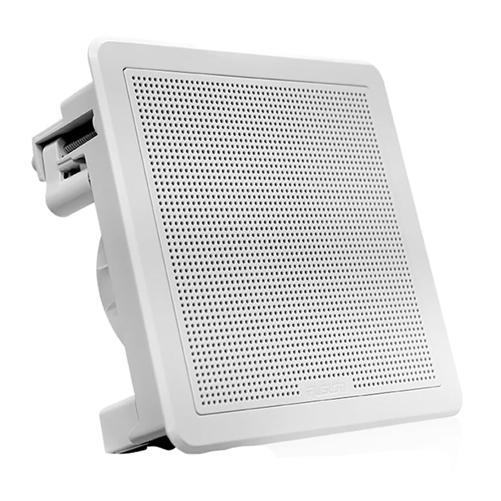 Fusion FM-65SW FM Series 6.5" 120 Flush Mount Square Marine Speakers - White Grill - 120W [010-02299-10] | Speakers by Fusion 