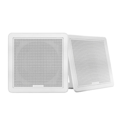 Fusion FM-65SW FM Series 6.5" 120 Flush Mount Square Marine Speakers - White Grill - 120W [010-02299-10] | Speakers by Fusion 