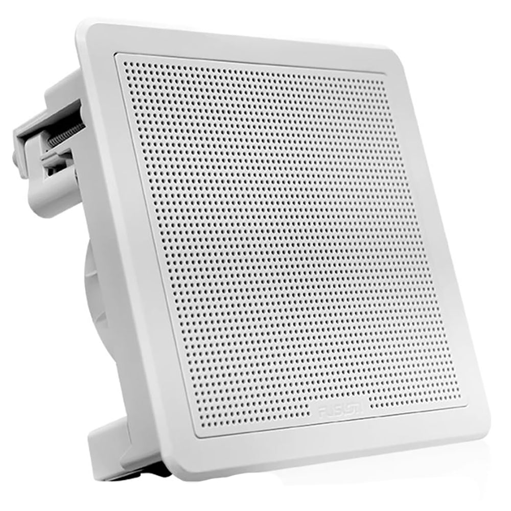 Fusion FM-F77SW FM Series 7.7" Flush Mount Square Marine Speakers - White Grill - 200W [010-02300-10] | Speakers by Fusion 