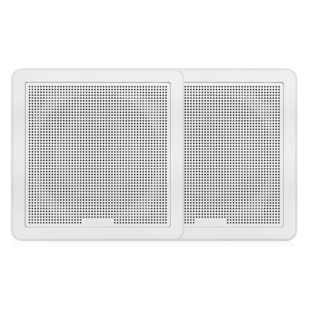 Fusion FM-F77SW FM Series 7.7" Flush Mount Square Marine Speakers - White Grill - 200W [010-02300-10] | Speakers by Fusion 