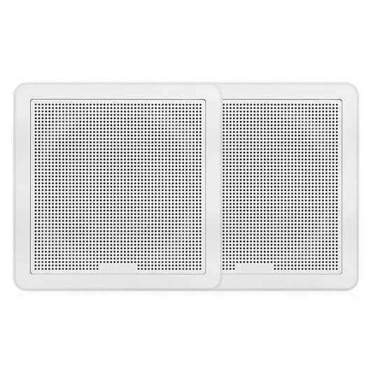 Fusion FM-F77SW FM Series 7.7" Flush Mount Square Marine Speakers - White Grill - 200W [010-02300-10] | Speakers by Fusion 