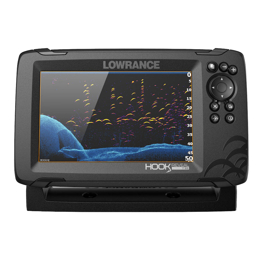 Lowrance HOOK Reveal 7 Chartplotter/Fishfinder w/SplitShot Transom Mount Transducer  US Inland Charts