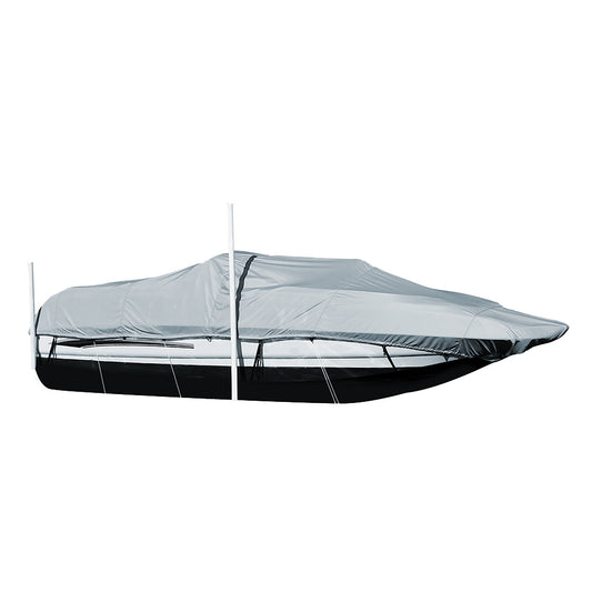 Carver Performance Poly-Guard Styled-to-Fit Boat Cover f/20.5 Sterndrive Deck Boats w/Walk-Thru Windshield - Grey