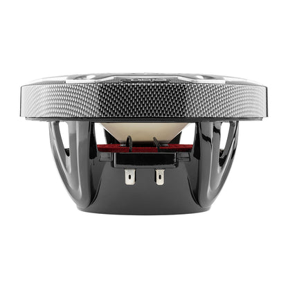 DS18 HYDRO 6.5" 2-Way Marine Speakers w/RGB LED Lights 300W - Black Carbon Fiber