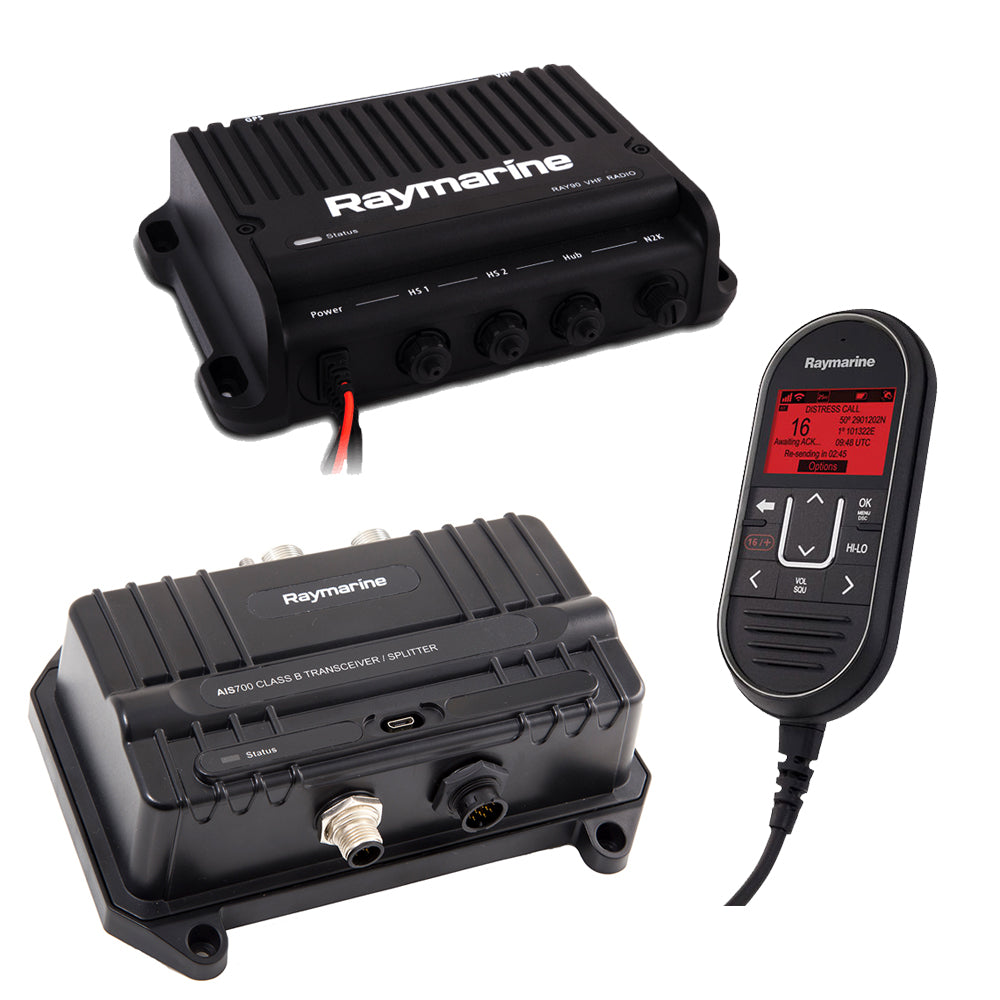 Raymarine Ray90 VHF Radio  AIS700 Bundle [T70424] | AIS Systems by Raymarine 