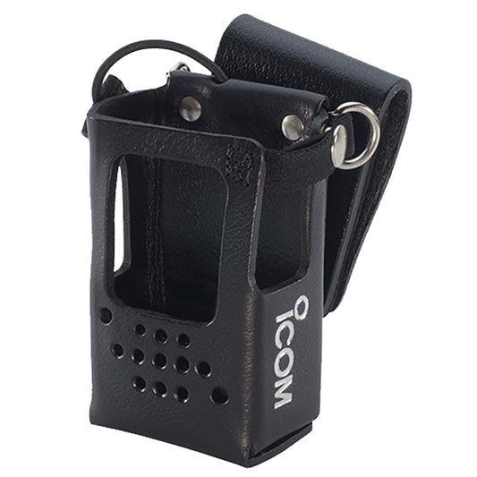 Icom Leather Case w/Swivel Belt Loop  D-Ring f/F52D, M85  M85IS [LCF1052S] | Accessories by Icom 