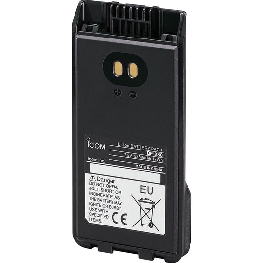 Icom BP-280 Li-ion Battery - 7.4V 2400mAh f/A16 [BP280] | Accessories by Icom 