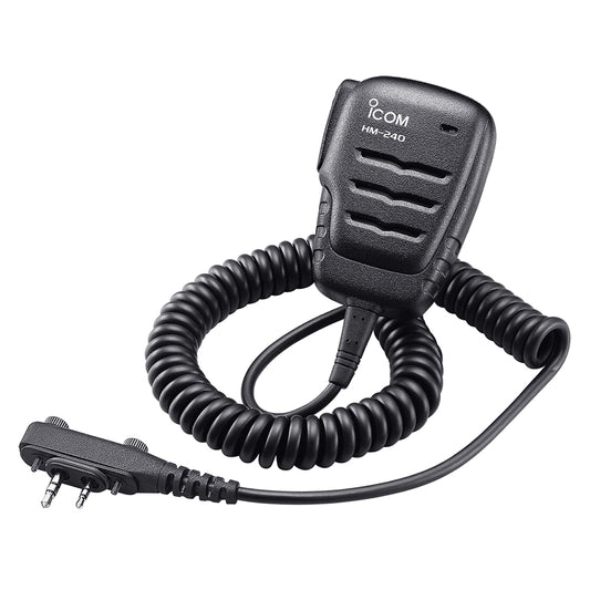 Icom HM-240 Waterproof Aviation Speaker Mic 2-Pin [HM240] | Accessories by Icom 