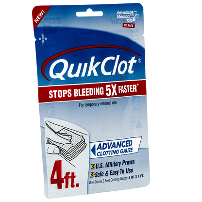 QuikClot Advanced Clotting Gauze - 3" x 4