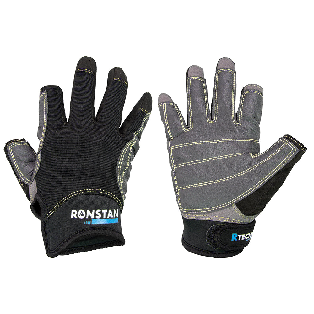 Ronstan Sticky Race Gloves - 3-Finger - Black - XXS [CL740XXS]