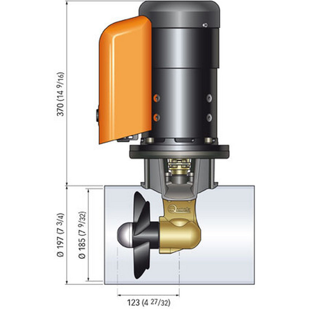 Quick Bow Thruster BTQ 185-55 55KGF - 12V - D185 - 3.0kW [FGBT18055120T00]