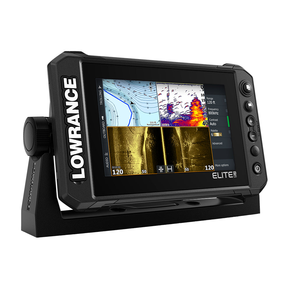 Lowrance Elite FS 7 Chartplotter/Fishfinder w/Active Imaging 3-in-1 Transom Mount Transducer [000-15688-001] | GPS - Fishfinder Combos by Lowrance 