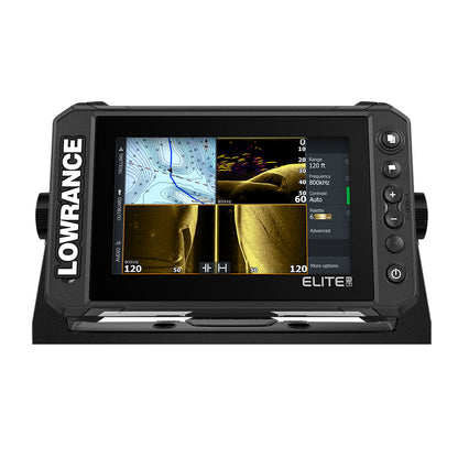 Lowrance Elite FS 7 Chartplotter/Fishfinder w/Active Imaging 3-in-1 Transom Mount Transducer [000-15688-001] | GPS - Fishfinder Combos by Lowrance 