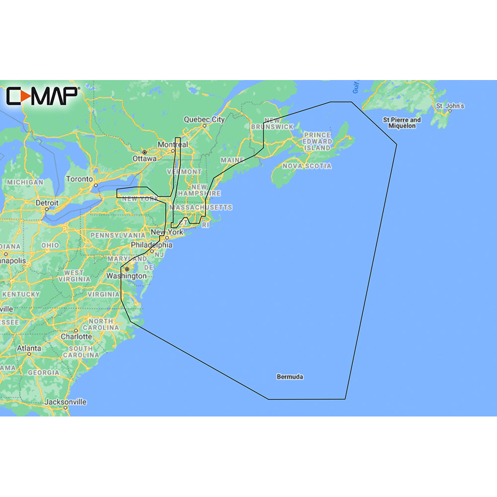 C-MAP M-NA-Y202-MS Nova Scotia to Chesapeake Bay REVEAL Coastal Chart [M-NA-Y202-MS] | C-Map Reveal by C-MAP 