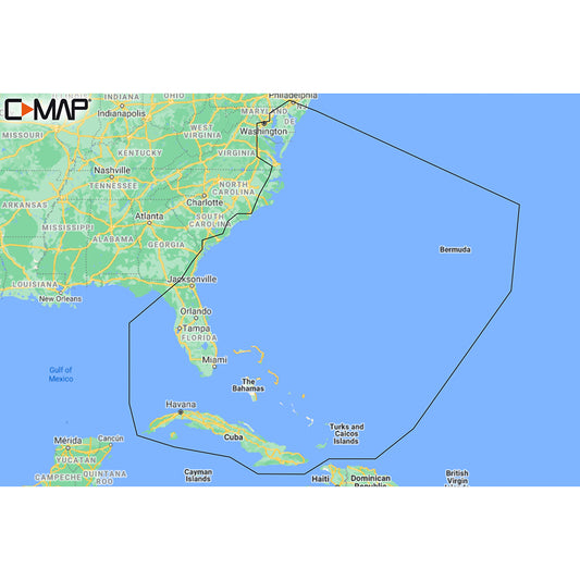 C-MAP M-NA-Y203-MS Chesapeake Bay to Bahamas REVEAL Coastal Chart [M-NA-Y203-MS] | C-Map Reveal by C-MAP 