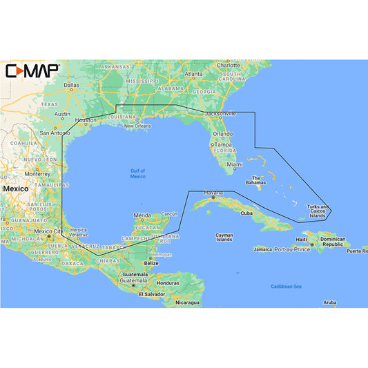 C-MAP M-NA-Y204-MS Gulf of Mexico to Bahamas REVEAL Coastal Chart [M-NA-Y204-MS] | C-Map Reveal by C-MAP 