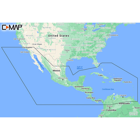 C-MAP M-NA-Y205-MS Central America  Caribbean REVEAL Coastal Chart [M-NA-Y205-MS] | C-Map Reveal by C-MAP 