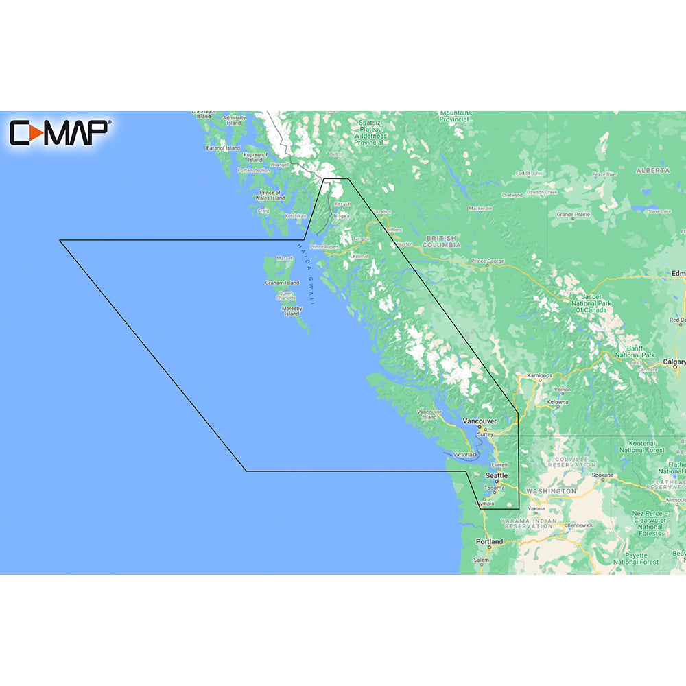 C-MAP M-NA-Y207-MS Columbia  Puget Sound REVEAL Coastal Chart [M-NA-Y207-MS] | C-Map Reveal by C-MAP 