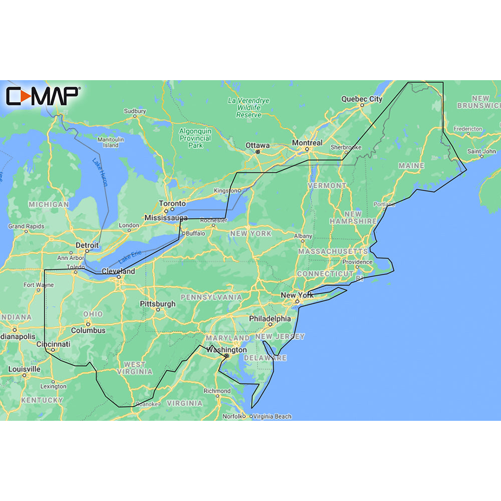 C-MAP M-NA-Y213-MS US Lakes East REVEAL Inland Chart [M-NA-Y213-MS] | C-Map Reveal by C-MAP 