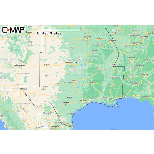 C-MAP M-NA-Y215-MS US Lakes South Central REVEAL Inland Chart [M-NA-Y215-MS] | C-Map Reveal by C-MAP 