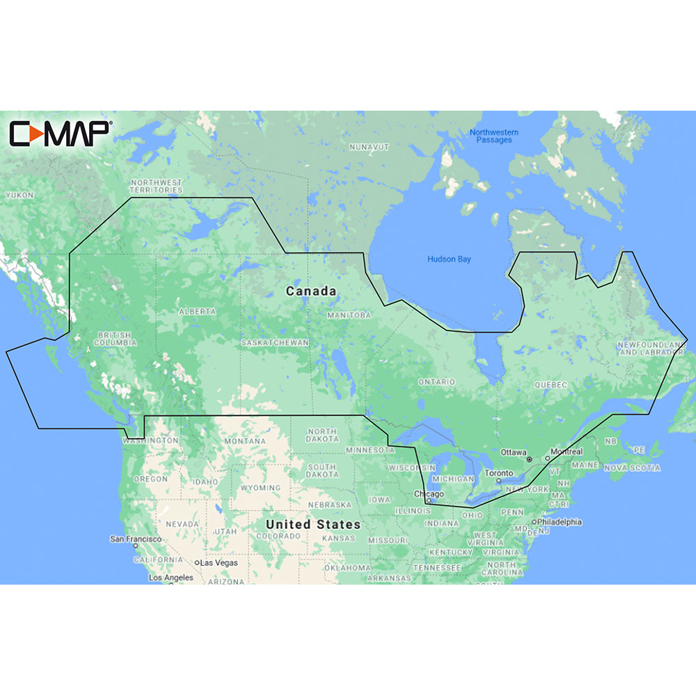 C-MAP M-NA-Y216-MS Canada Lakes REVEAL Inland Chart [M-NA-Y216-MS] | C-Map Reveal by C-MAP 