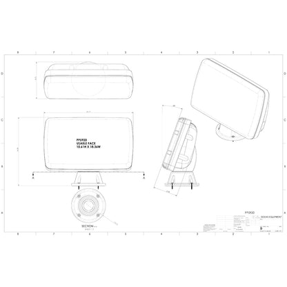 NavPod PowerPod Pre-Cut f/Simrad NSS16 evo3  BG Zeus3 16 [PP5920-03]