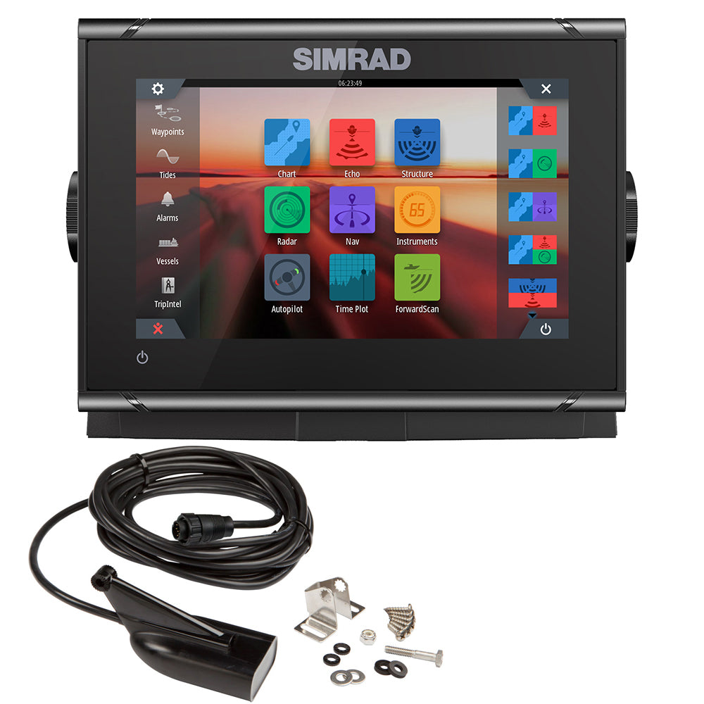 Simrad GO7 XSR Chartplotter/Fishfinder w/HDI Transom Mount Transducer  C-MAP Discover Chart [000-14326-002] | GPS - Fishfinder Combos by Simrad 