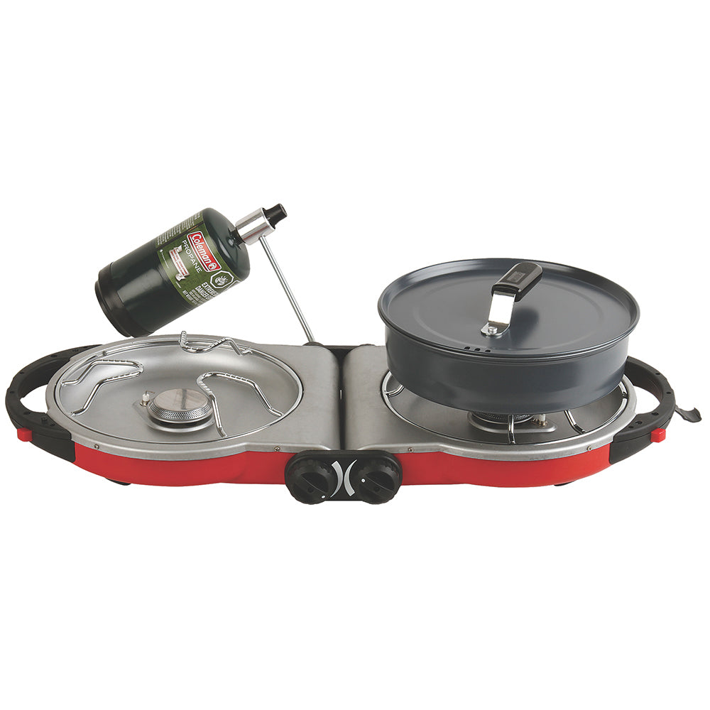 ColemanPerfectFlow InstaStart Fold N Go Stove - 2-Burner [2000038018]