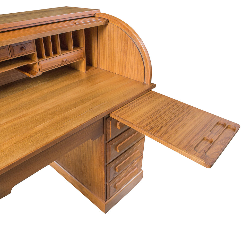 Whitecap Roll Top Desk (Oiled) - Teak