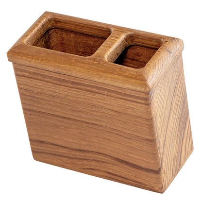 Whitecap Square Toothbrush Holder (Oiled) - Teak [63111]