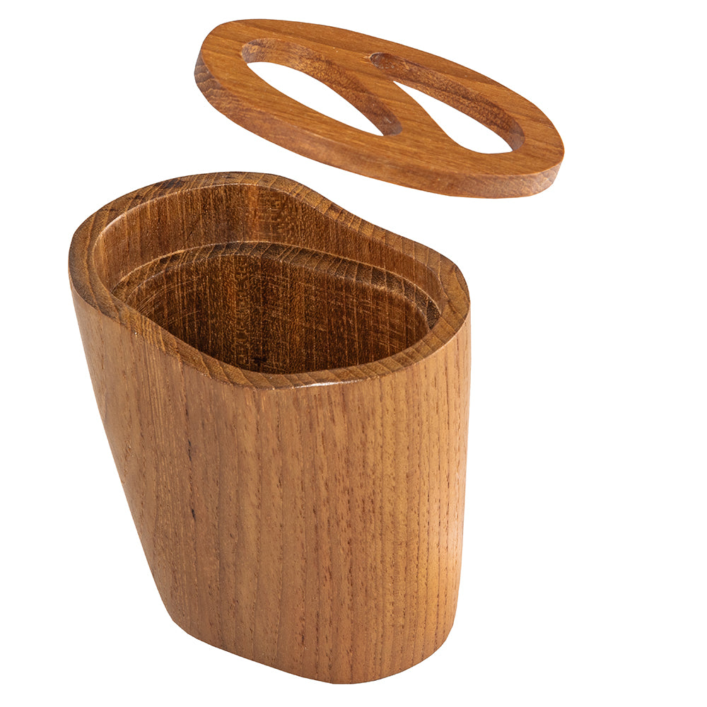 Whitecap Oval Toothbrush Holder (Oiled) - Teak [63112]