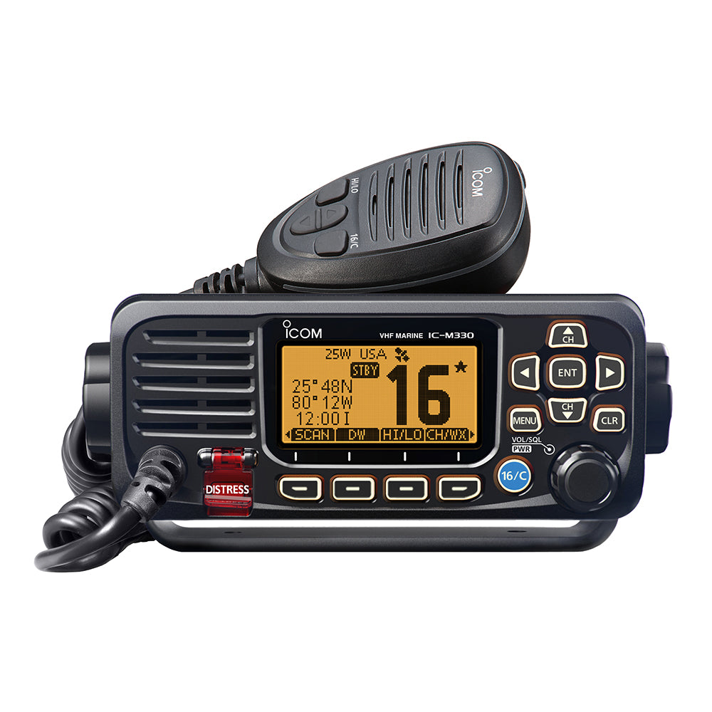 Icom M330 VHF Radio Compact w/GPS - Black [M330 71] | VHF - Fixed Mount by Icom 