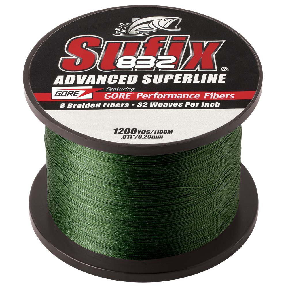 Sufix 832 Advanced Superline Braid - 6lb - Low-Vis Green - 1200 yds [660-306G]