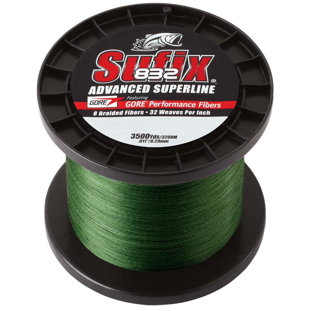 Sufix 832 Advanced Superline Braid - 6lb - Low-Vis Green - 3500 yds [660-406G]