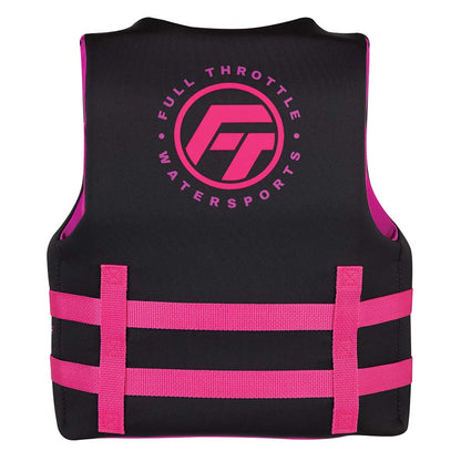 Full Throttle Youth Rapid-Dry Life Jacket - Pink/Black [142100-105-002-22]