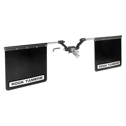 ROCK TAMERS 3" Hub Mudflap System - Matte Black/Stainless [00112]