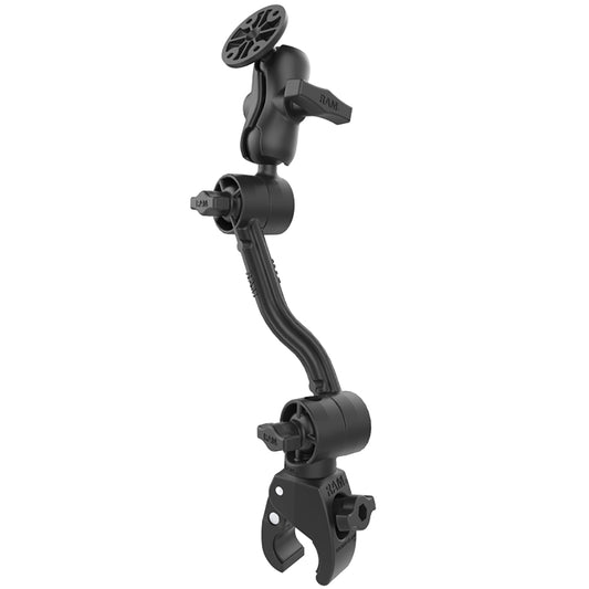 RAM Mount RAM Tough-Claw w/Ratchet Extension Arm  Double Ball Mount