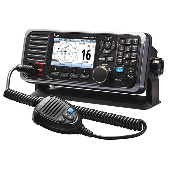 Icom M605 Fixed Mount 25W VHF w/Color Display  AIS