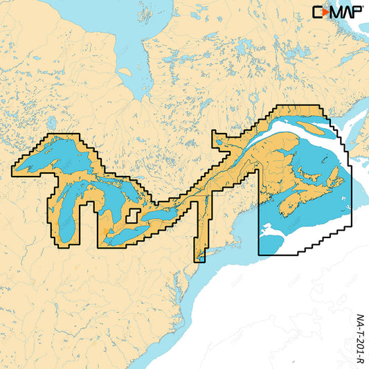 C-MAP REVEAL X - Great Lakes to Nova Scotia [M-NA-T-201-R-MS] | C-Map Discover x / Reveal X by C-MAP 