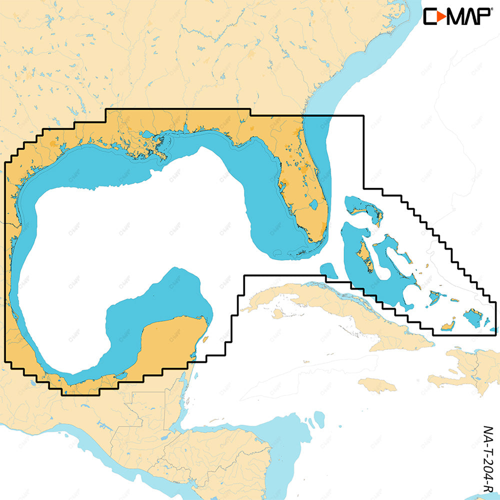 C-MAP REVEAL X - Gulf of Mexico  Bahamas [M-NA-T-204-R-MS] | C-Map Discover x / Reveal X by C-MAP 